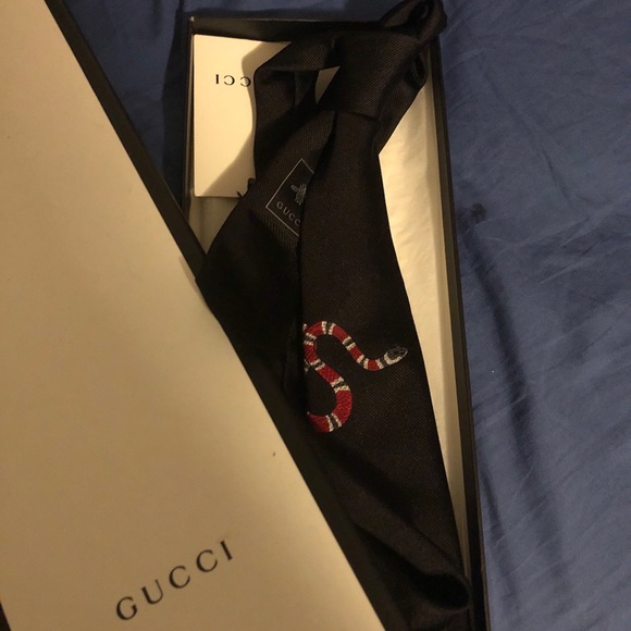 Gucci King Snake Tie 